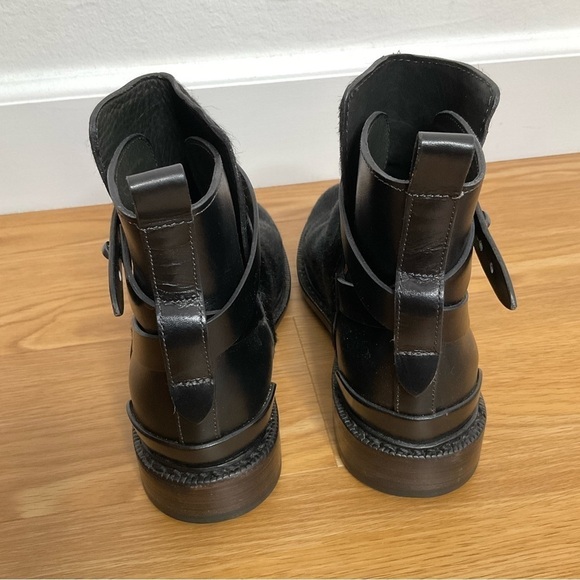 Rag & Bone Driscoll Chelsea Fur and Leather Boots Size 36.5 Black - Picture 8 of 14